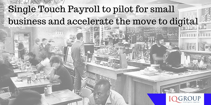 Single Touch Payroll to pilot for small business and accelerate the move to digital