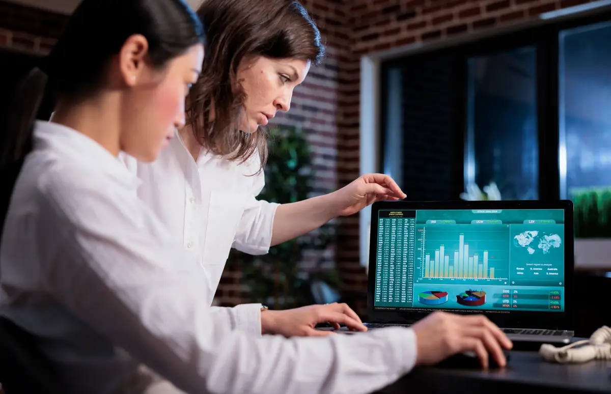 Financial services consultant reviewing data remediation project documentation for superannuation fund compliance