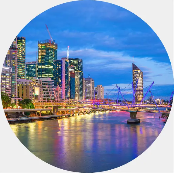 Brisbane city representing IQ Group's Brisbane presence for financial services consulting and advisory