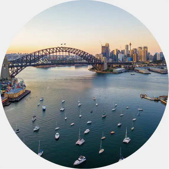 Sydney CBD skyline representing IQ Group's Sydney office location for financial services consulting