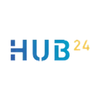 HUB24 logo – an IQ Group client in investment and superannuation platforms